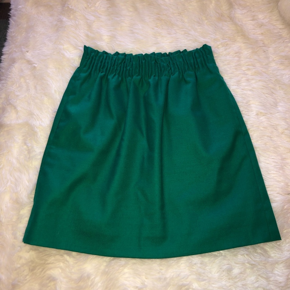 JCrew 00 green skirt